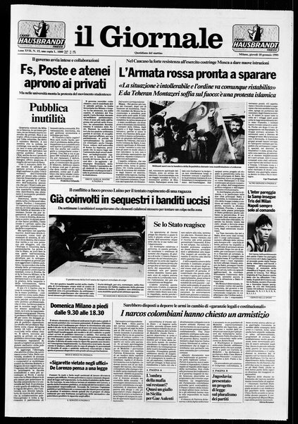 Il giornale : quotidiano del mattino